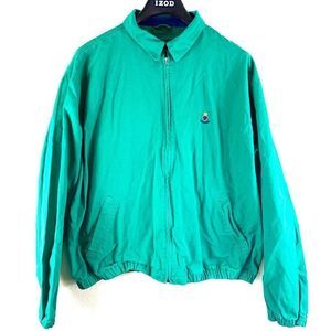 Hunt Club men’s Sz XX Large Green Cotton Zip Up Long Sleeve Collar Jacket